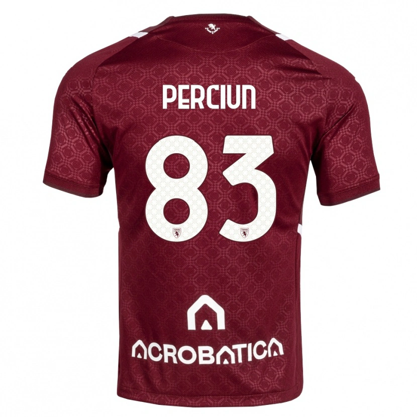 Danxen Män Sergiu Perciun #83 Burgundy Vit Hemmatröja Matchtröjor 2026/27 Tröjor T-Tröja