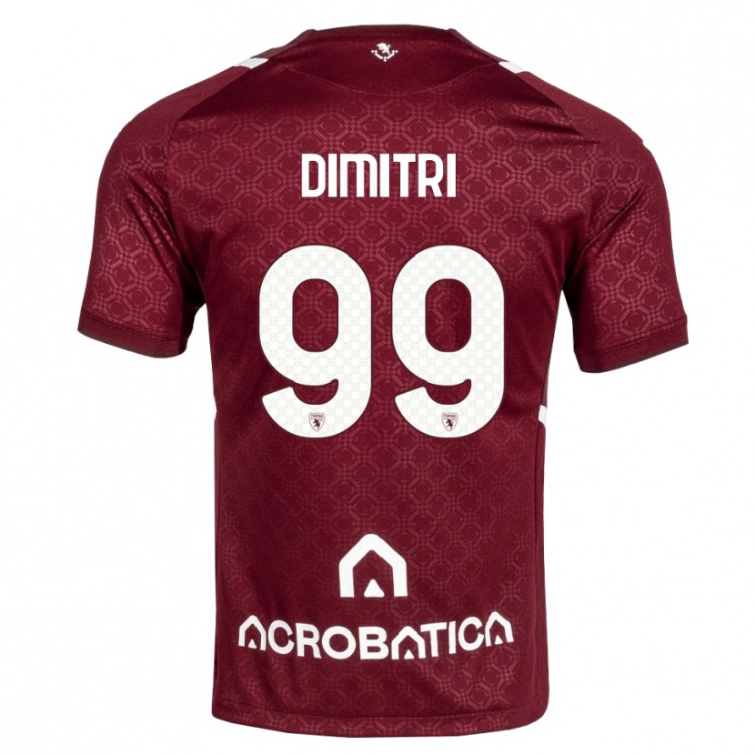Danxen Män Matteo Dimitri #99 Burgundy Vit Hemmatröja Matchtröjor 2026/27 Tröjor T-Tröja