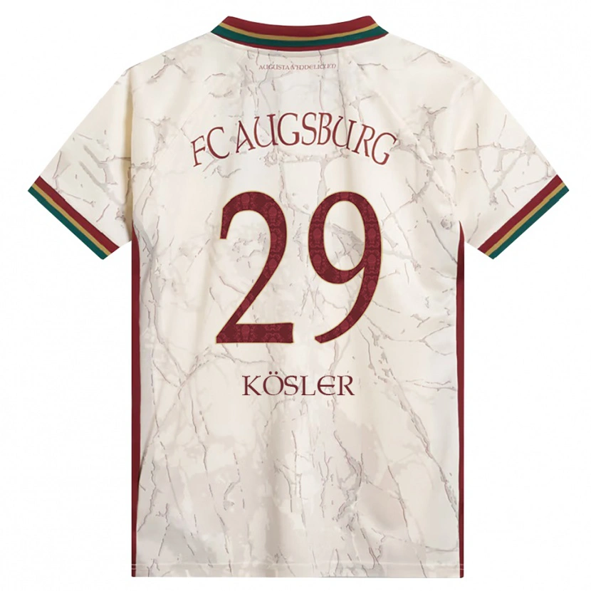 Danxen Män Maximilian Kösler #29 Grön Ris Vit Burgundy Hemmatröja Matchtröjor 2026/27 Tröjor T-Tröja