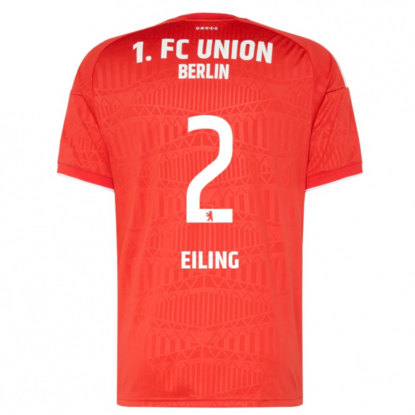 Danxen Män Phillip Eiling #2 Röd Vit Hemmatröja Matchtröjor 2026/27 Tröjor T-Tröja