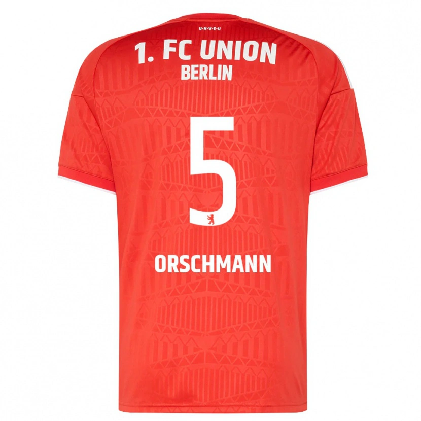 Danxen Män Katja Orschmann #5 Röd Vit Hemmatröja Matchtröjor 2026/27 Tröjor T-Tröja