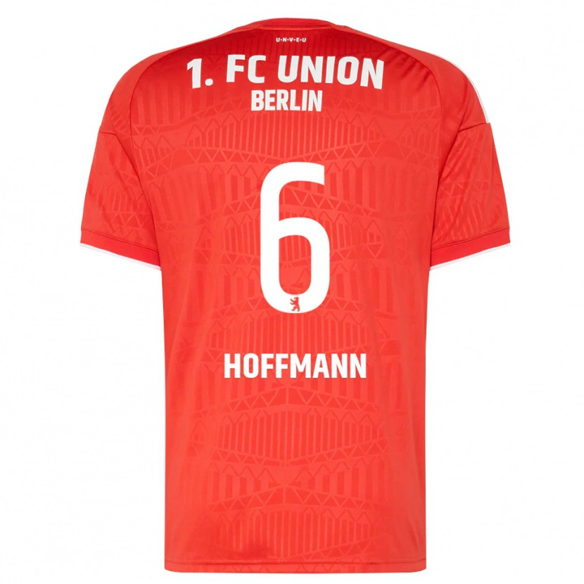 Danxen Män Finn Hoffmann #6 Röd Vit Hemmatröja Matchtröjor 2026/27 Tröjor T-Tröja