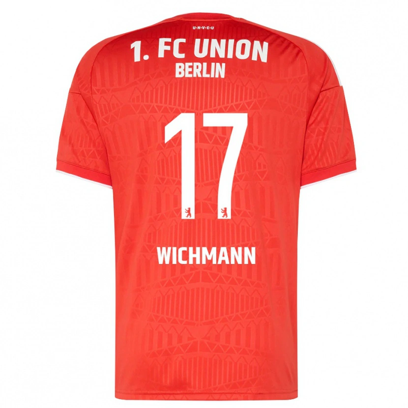 Danxen Män Julius Wichmann #17 Röd Vit Hemmatröja Matchtröjor 2026/27 Tröjor T-Tröja