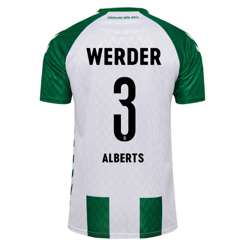 Danxen Män Christopher Alberts #3 Grön Vit Hemmatröja Matchtröjor 2026/27 Tröjor T-Tröja