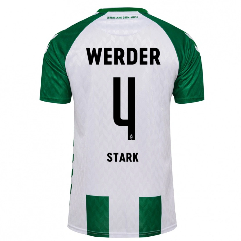 Danxen Män Niklas Stark #4 Grön Vit Hemmatröja Matchtröjor 2026/27 Tröjor T-Tröja