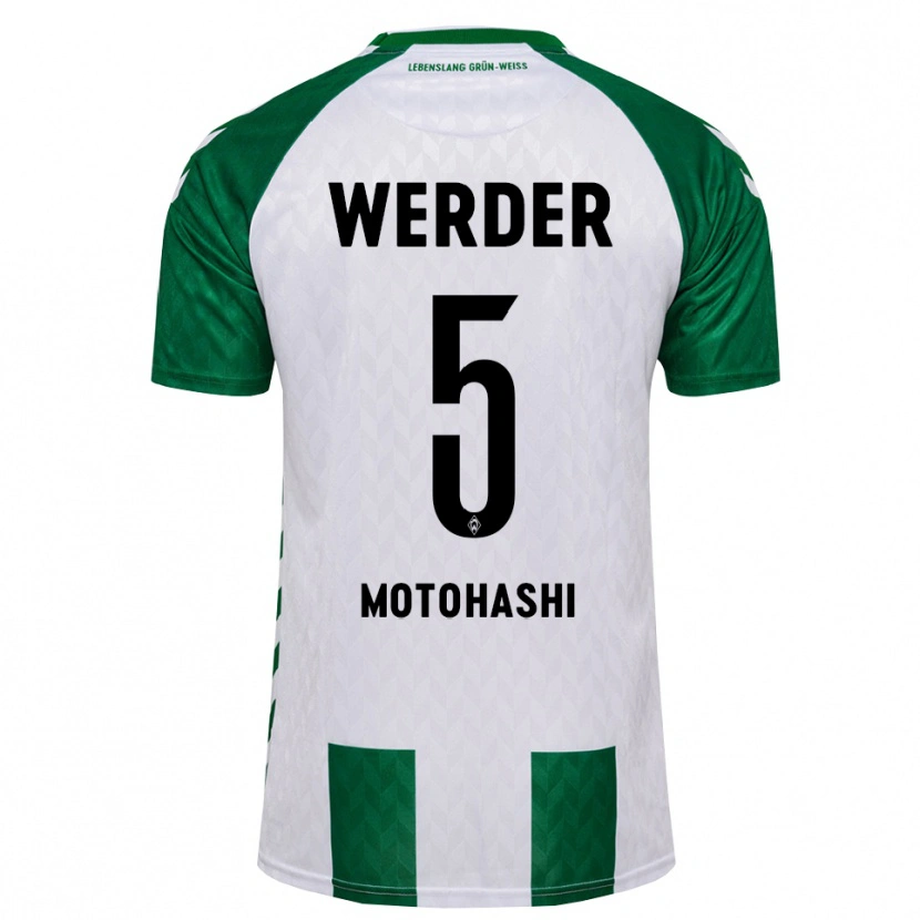 Danxen Män Yuzuki Motohashi #5 Grön Vit Hemmatröja Matchtröjor 2026/27 Tröjor T-Tröja