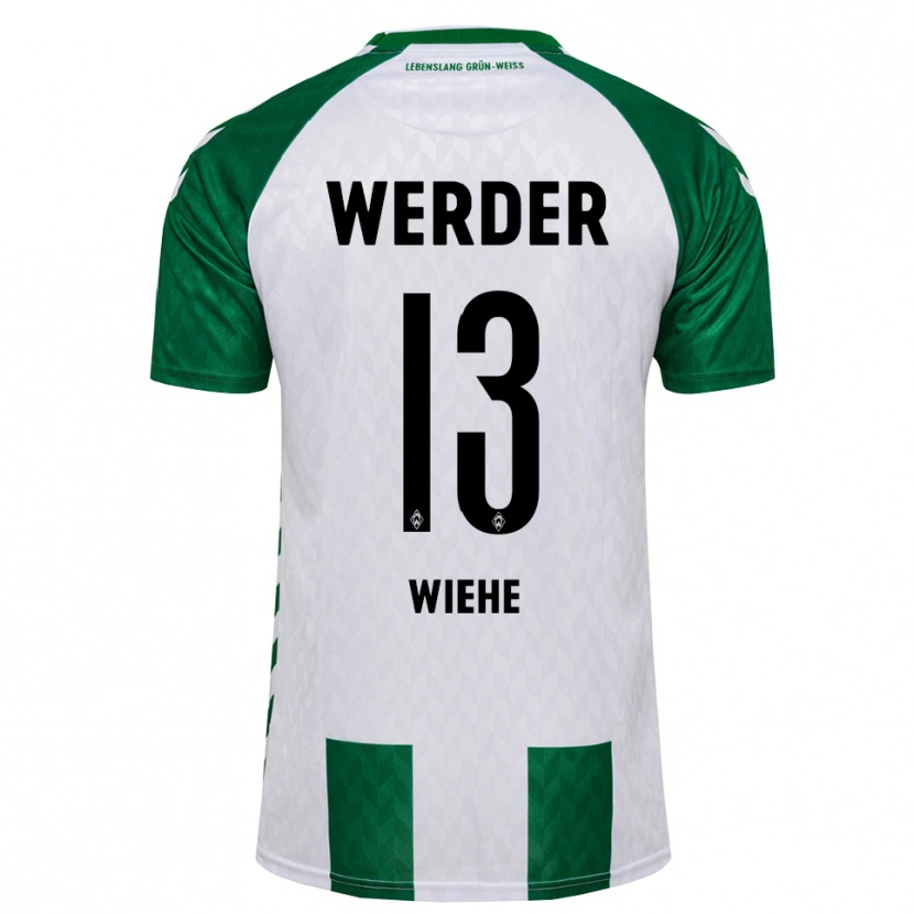 Danxen Män Jakob Wiehe #13 Grön Vit Hemmatröja Matchtröjor 2026/27 Tröjor T-Tröja