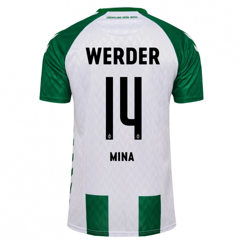 Danxen Män Johan Mina #14 Grön Vit Hemmatröja Matchtröjor 2026/27 Tröjor T-Tröja