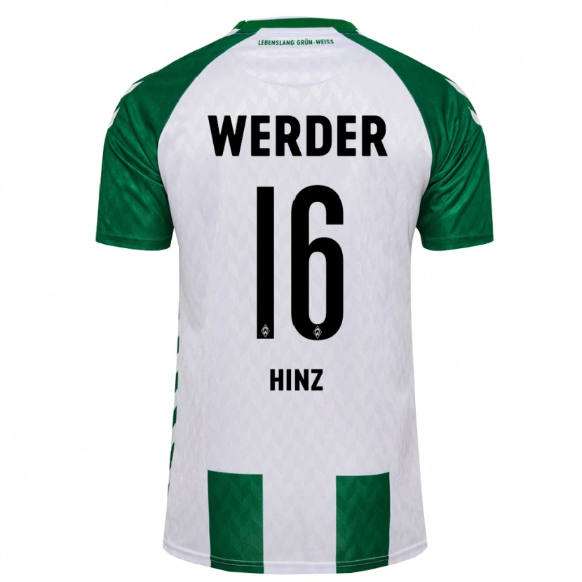 Danxen Män Alexandro Hinz #16 Grön Vit Hemmatröja Matchtröjor 2026/27 Tröjor T-Tröja