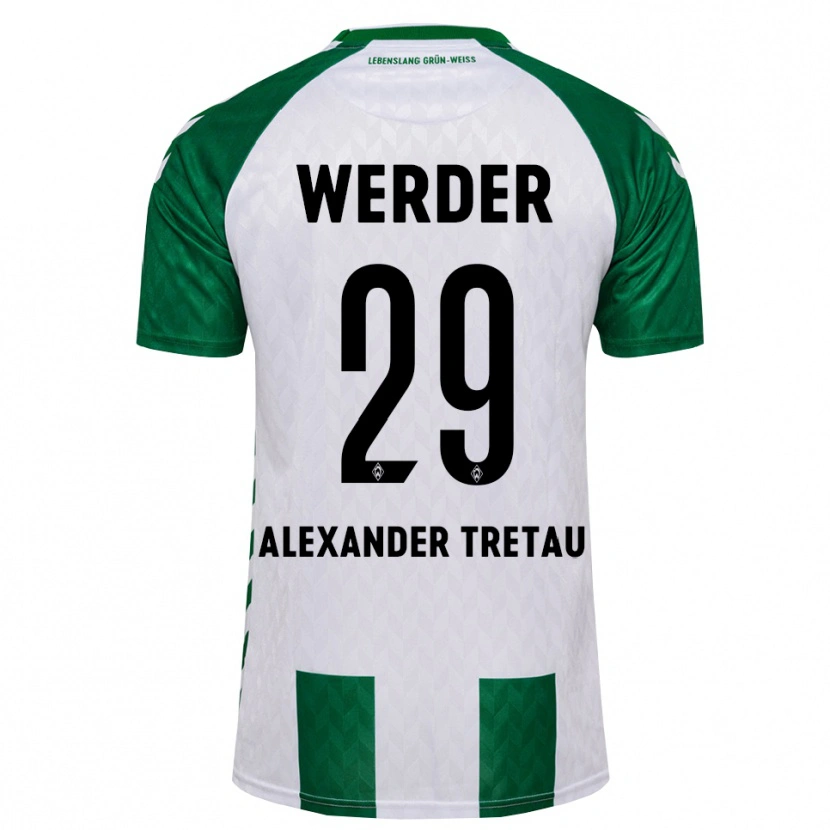 Danxen Män Hans Alexander Tretau #29 Grön Vit Hemmatröja Matchtröjor 2026/27 Tröjor T-Tröja