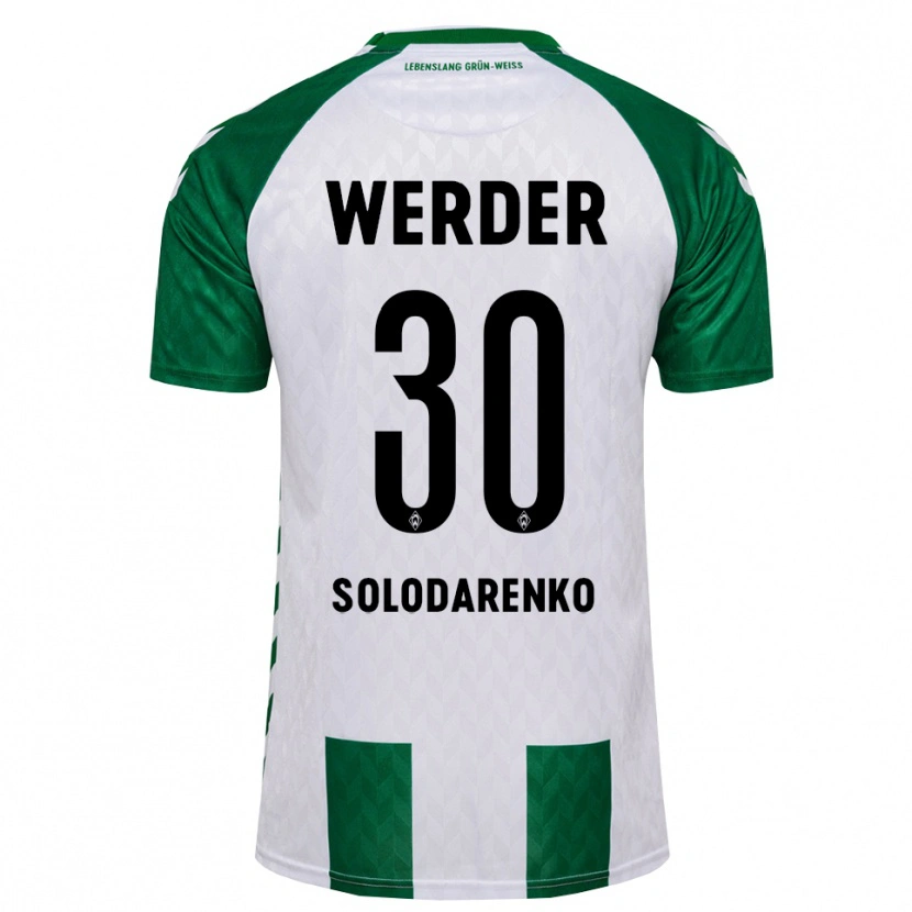 Danxen Män Timofiy Solodarenko #30 Grön Vit Hemmatröja Matchtröjor 2026/27 Tröjor T-Tröja