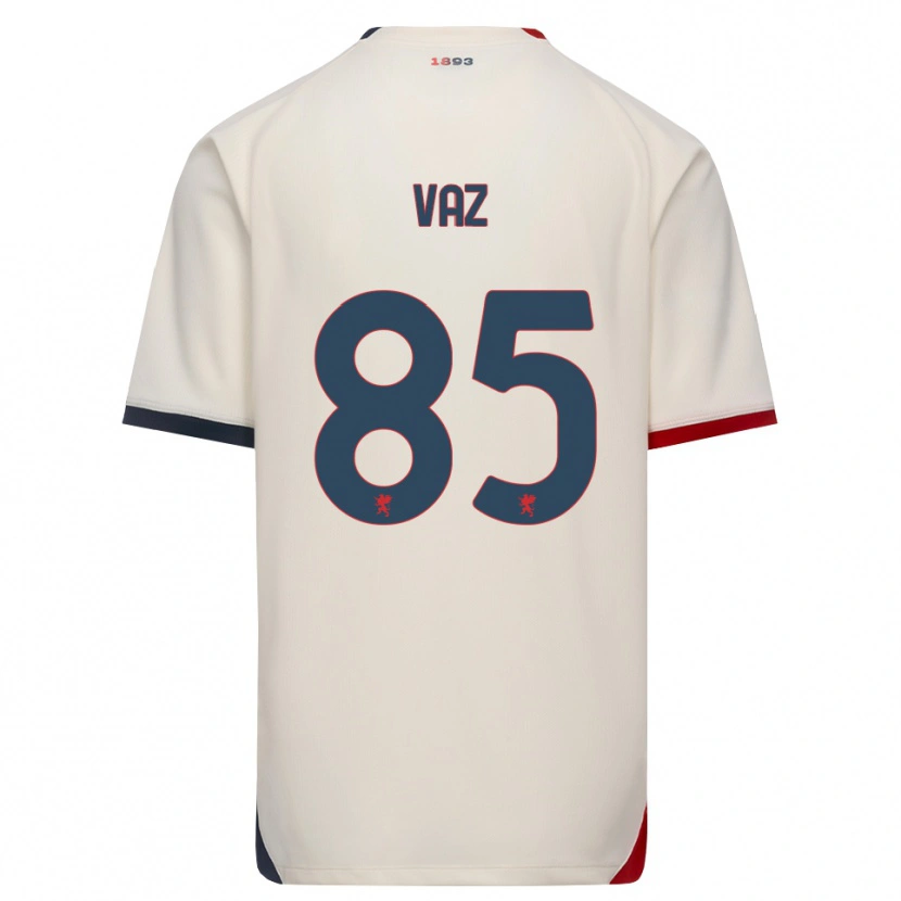 Danxen Män Marcelo Vaz #85 Off-White Röd Bortatröja Matchtröjor 2026/27 Tröjor T-Tröja