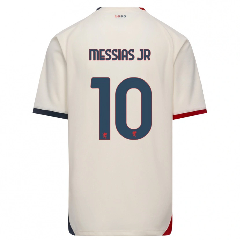 Danxen Män Junior Messias #10 Off-White Röd Bortatröja Matchtröjor 2026/27 Tröjor T-Tröja