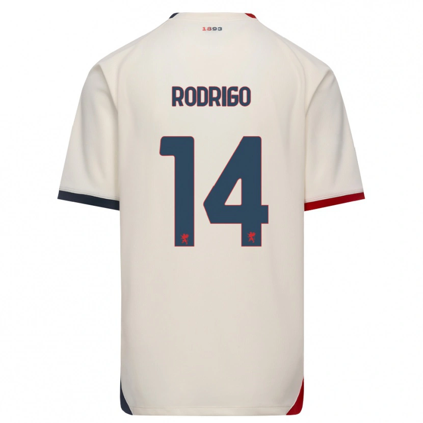 Danxen Män Rodrigo Delgado De Albuquerque #14 Off-White Röd Bortatröja Matchtröjor 2026/27 Tröjor T-Tröja