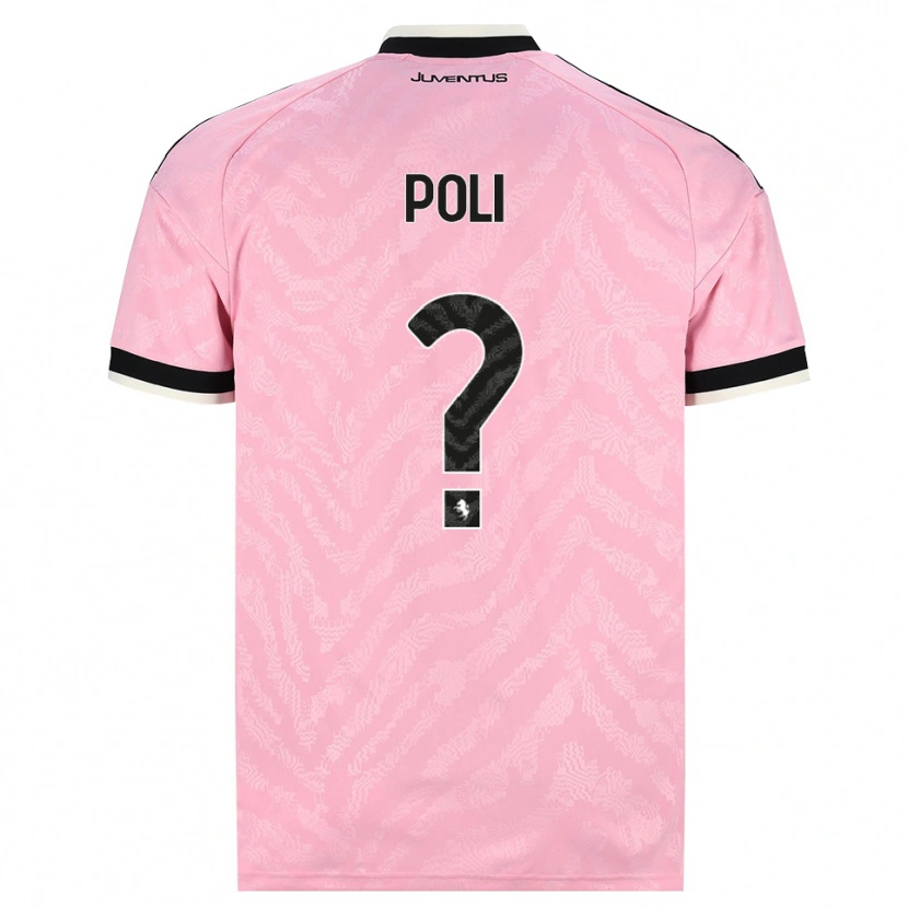 Danxen Män Fabrizio Poli #0 Rosa Svart Bortatröja Matchtröjor 2026/27 Tröjor T-Tröja