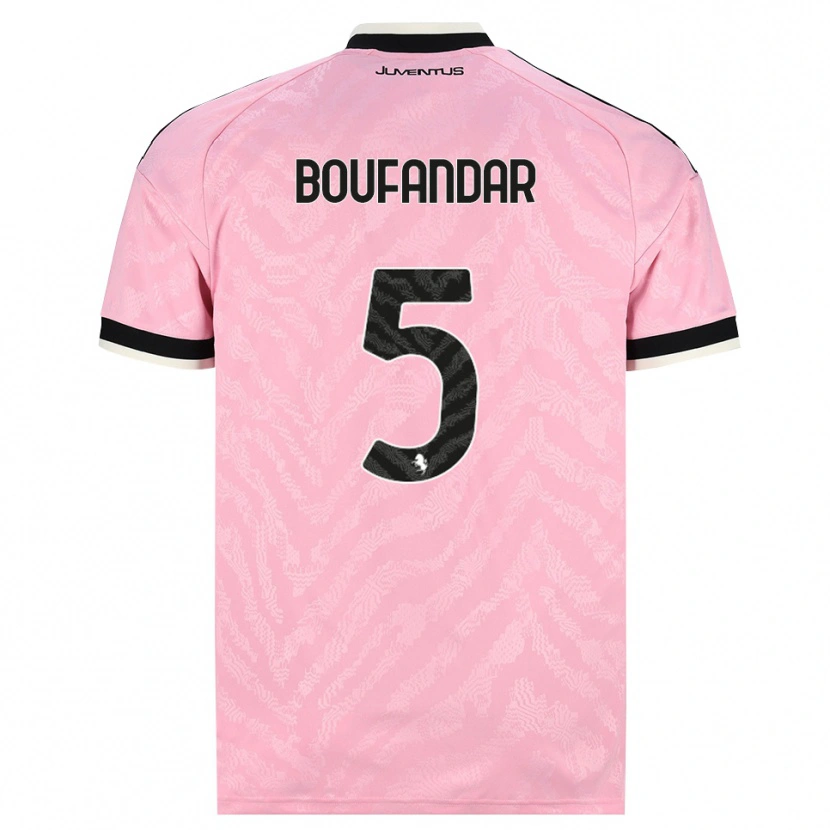 Danxen Män Adam Boufandar #5 Rosa Svart Bortatröja Matchtröjor 2026/27 Tröjor T-Tröja