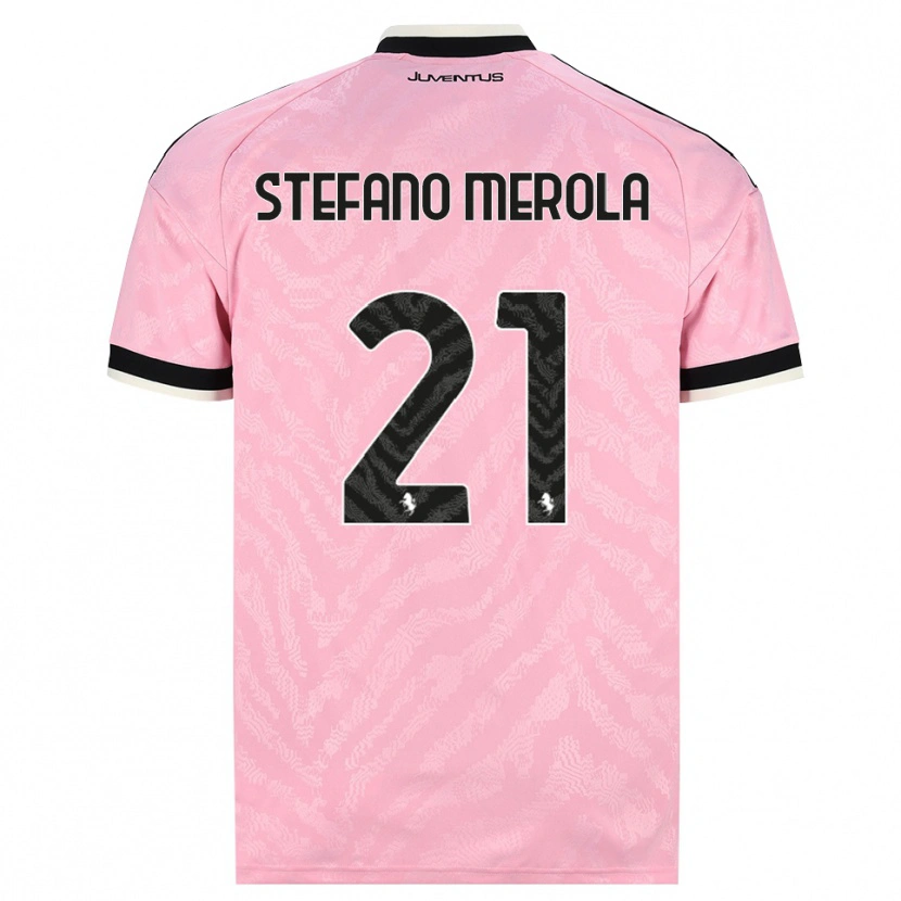 Danxen Män Antonio Stefano Merola #21 Rosa Svart Bortatröja Matchtröjor 2026/27 Tröjor T-Tröja