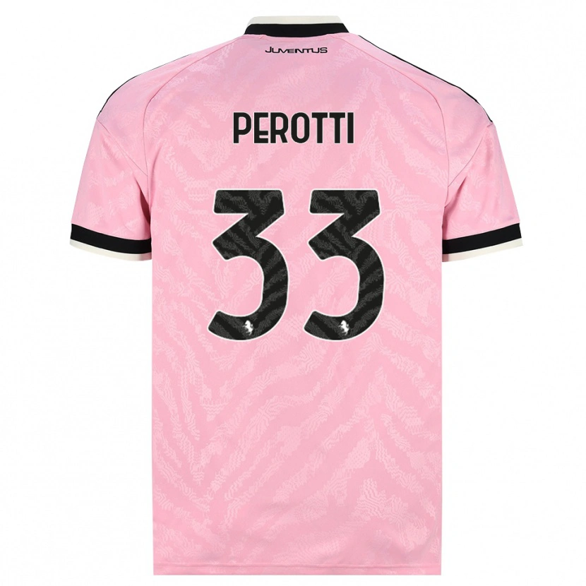 Danxen Män Clemente Perotti #33 Rosa Svart Bortatröja Matchtröjor 2026/27 Tröjor T-Tröja