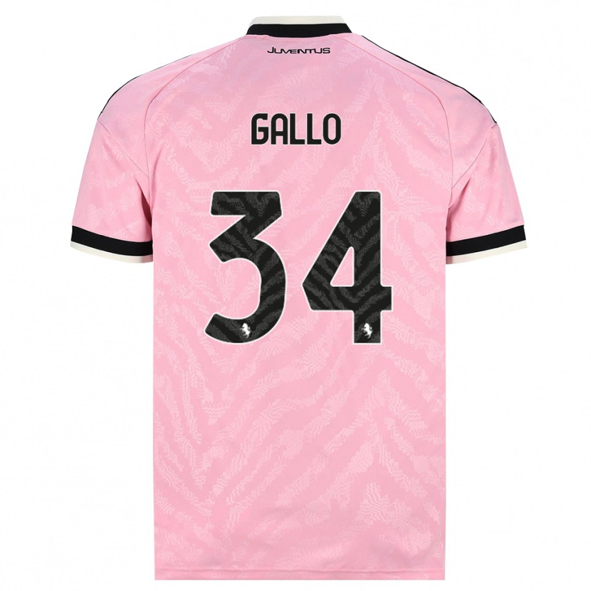 Danxen Män Azzurra Gallo #34 Rosa Svart Bortatröja Matchtröjor 2026/27 Tröjor T-Tröja