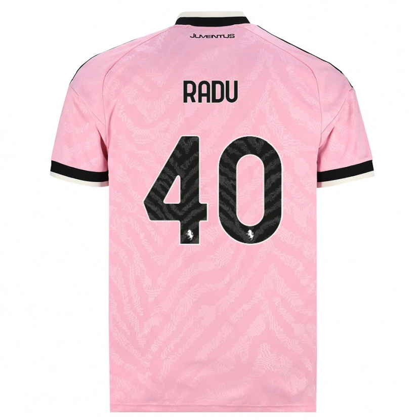 Danxen Män Riccardo Radu #40 Rosa Svart Bortatröja Matchtröjor 2026/27 Tröjor T-Tröja