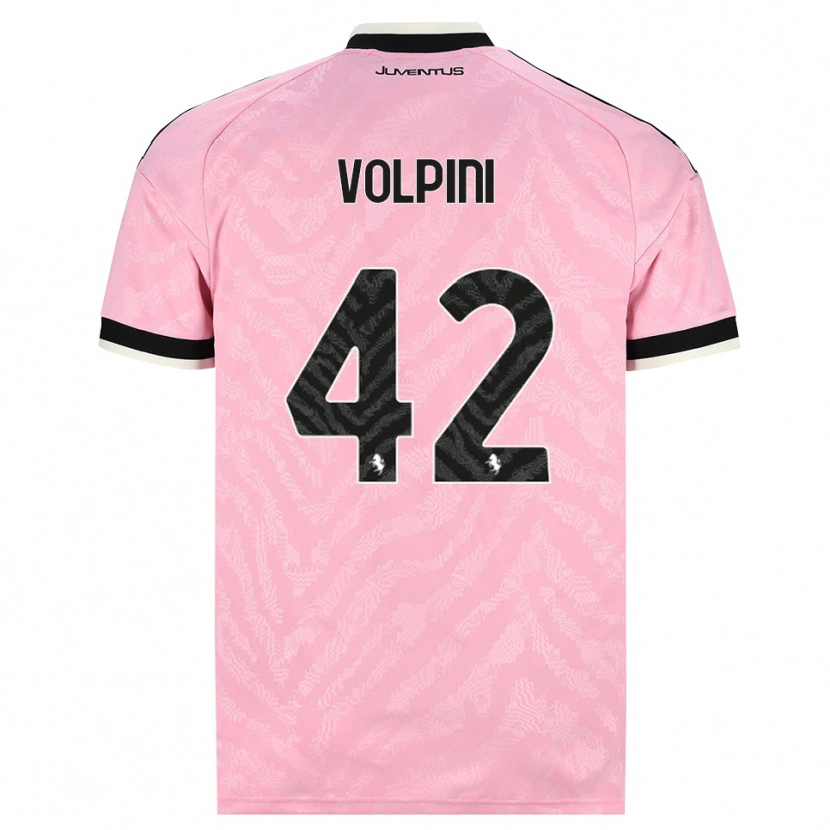 Danxen Män Viola Volpini #42 Rosa Svart Bortatröja Matchtröjor 2026/27 Tröjor T-Tröja