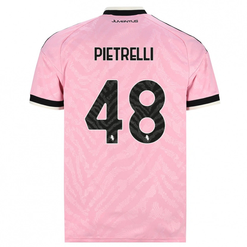 Danxen Män Alessandro Pietrelli #48 Rosa Svart Bortatröja Matchtröjor 2026/27 Tröjor T-Tröja