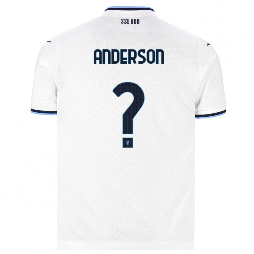 Danxen Män Andre Anderson #0 Vit Marinblå Bortatröja Matchtröjor 2026/27 Tröjor T-Tröja