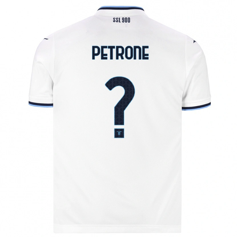 Danxen Män Pierfrancesco Petrone #0 Vit Marinblå Bortatröja Matchtröjor 2026/27 Tröjor T-Tröja