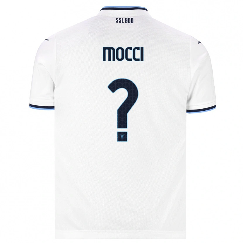 Danxen Män Tommaso Mocci #0 Vit Marinblå Bortatröja Matchtröjor 2026/27 Tröjor T-Tröja