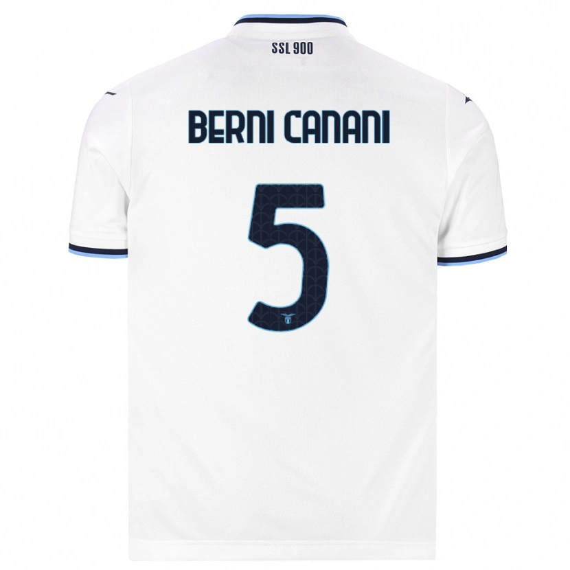 Danxen Män Leonardo Berni Canani #5 Vit Marinblå Bortatröja Matchtröjor 2026/27 Tröjor T-Tröja