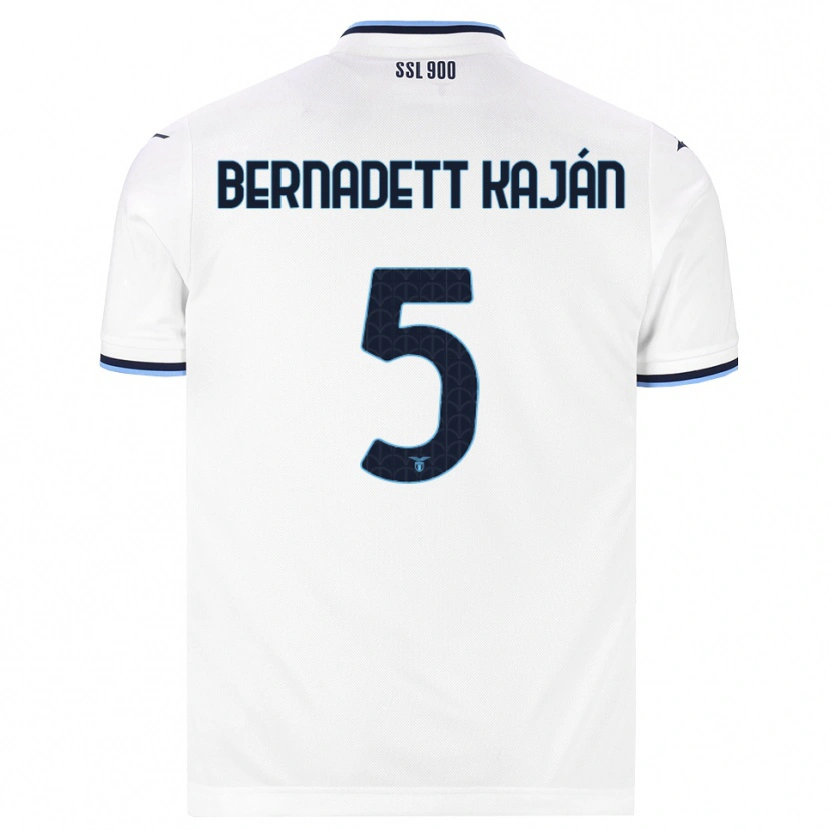 Danxen Män Zsanett Bernadett Kaján #5 Vit Marinblå Bortatröja Matchtröjor 2026/27 Tröjor T-Tröja