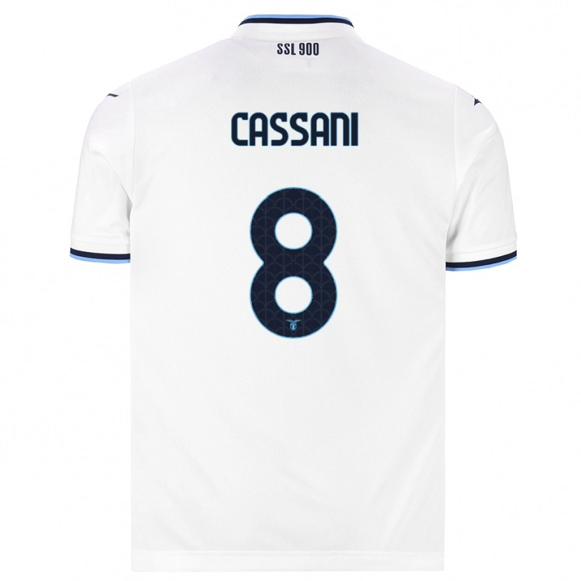 Danxen Män Matteo Cassani #8 Vit Marinblå Bortatröja Matchtröjor 2026/27 Tröjor T-Tröja