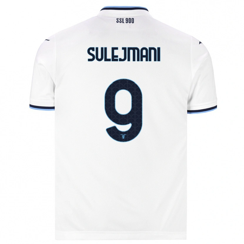 Danxen Män Flavio Sulejmani #9 Vit Marinblå Bortatröja Matchtröjor 2026/27 Tröjor T-Tröja