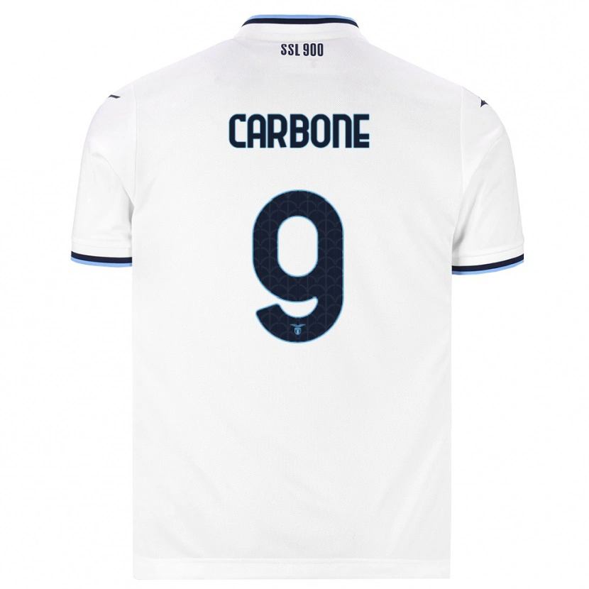 Danxen Män Giovanni Carbone #9 Vit Marinblå Bortatröja Matchtröjor 2026/27 Tröjor T-Tröja