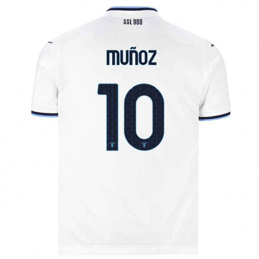 Danxen Män Cristo Muñoz #10 Vit Marinblå Bortatröja Matchtröjor 2026/27 Tröjor T-Tröja