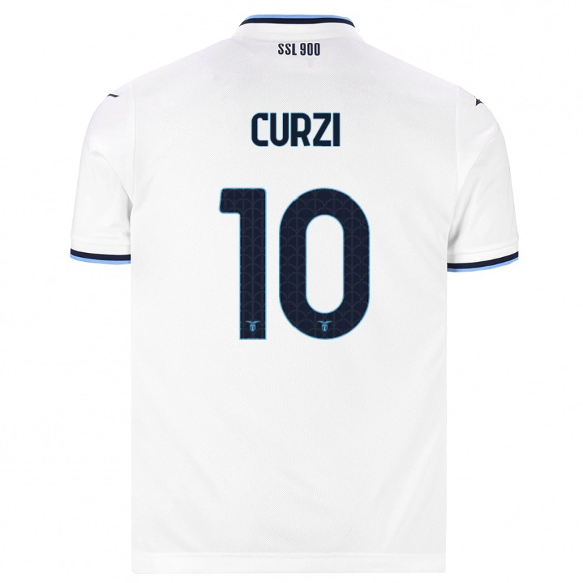 Danxen Män Simone Curzi #10 Vit Marinblå Bortatröja Matchtröjor 2026/27 Tröjor T-Tröja