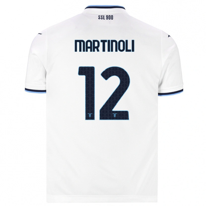 Danxen Män Elettra Martinoli #12 Vit Marinblå Bortatröja Matchtröjor 2026/27 Tröjor T-Tröja