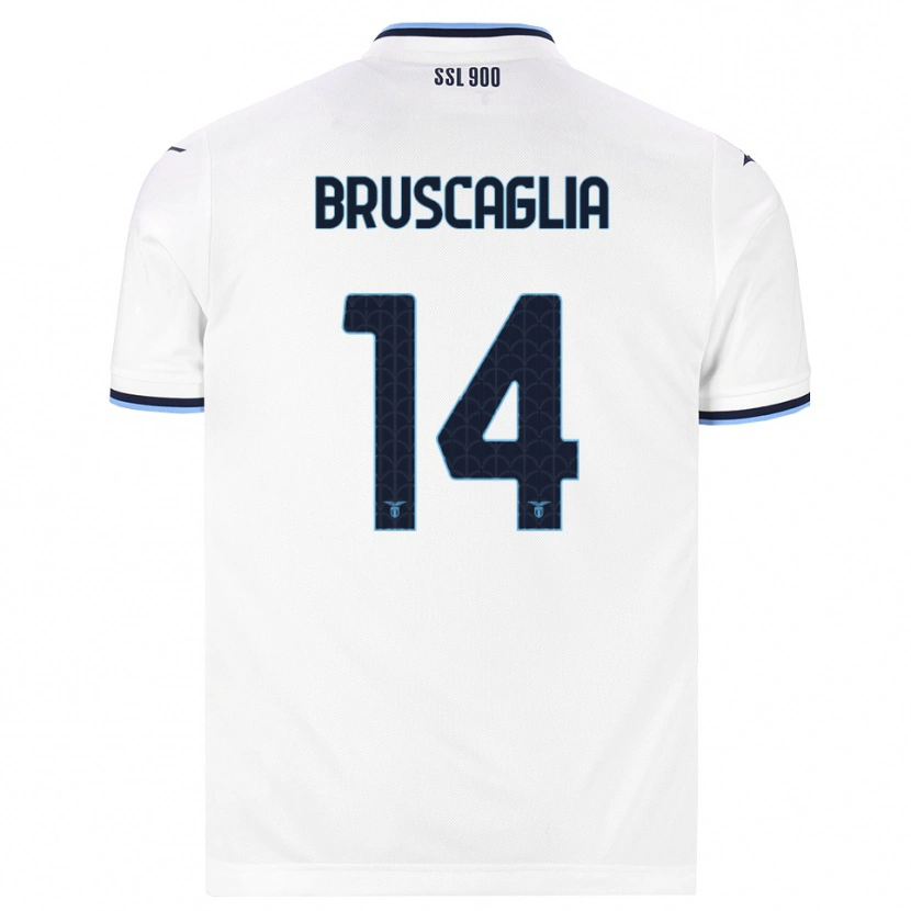 Danxen Män Lukas Bruscaglia #14 Vit Marinblå Bortatröja Matchtröjor 2026/27 Tröjor T-Tröja