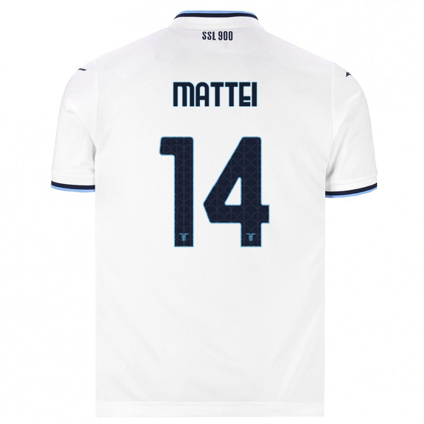 Danxen Män Sarah Mattei #14 Vit Marinblå Bortatröja Matchtröjor 2026/27 Tröjor T-Tröja