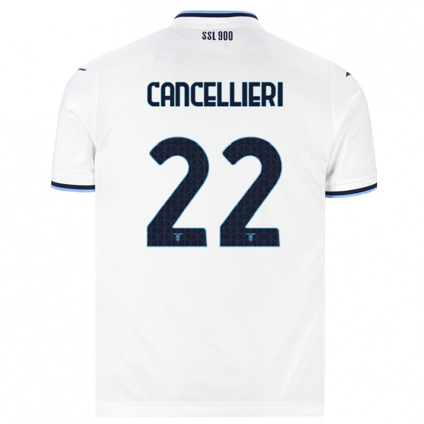 Danxen Män Matteo Cancellieri #22 Vit Marinblå Bortatröja Matchtröjor 2026/27 Tröjor T-Tröja