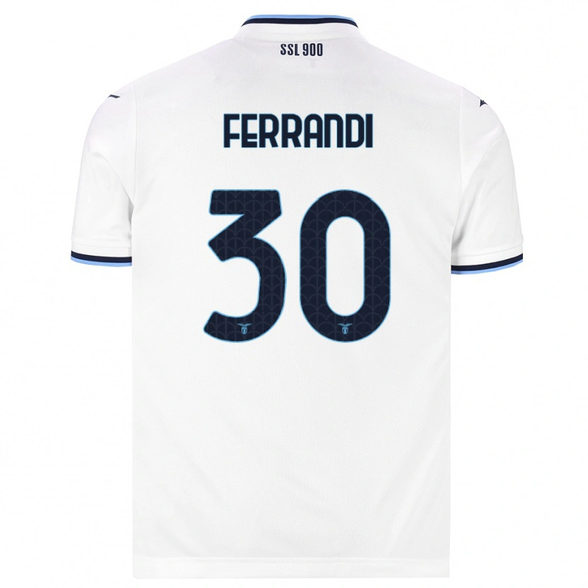 Danxen Män Giulia Ferrandi #30 Vit Marinblå Bortatröja Matchtröjor 2026/27 Tröjor T-Tröja