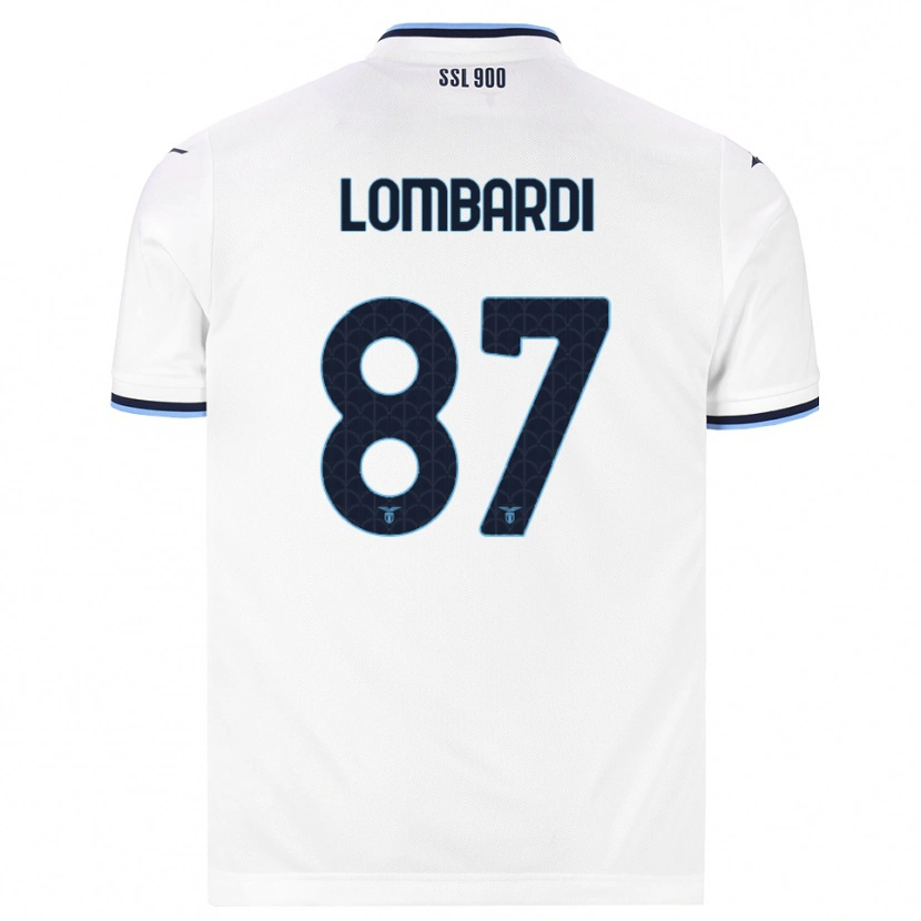 Danxen Män Cristiano Lombardi #87 Vit Marinblå Bortatröja Matchtröjor 2026/27 Tröjor T-Tröja