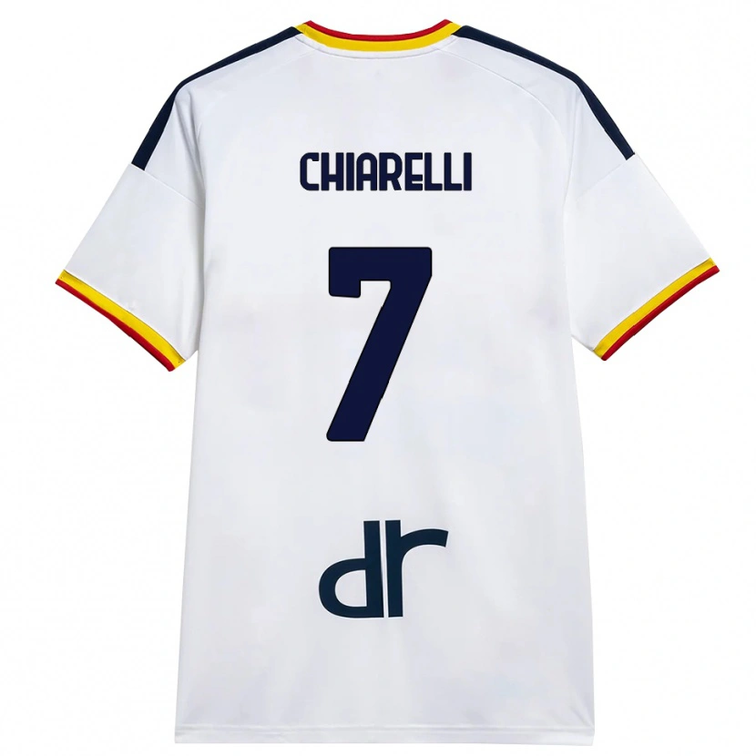 Danxen Män Donato Chiarelli #7 Vit Gul Röd Bortatröja Matchtröjor 2026/27 Tröjor T-Tröja