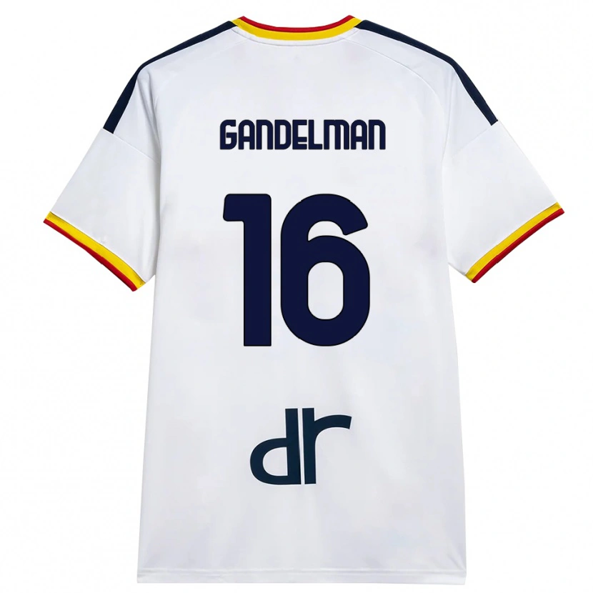 Danxen Män Omri Gandelman #16 Vit Gul Röd Bortatröja Matchtröjor 2026/27 Tröjor T-Tröja