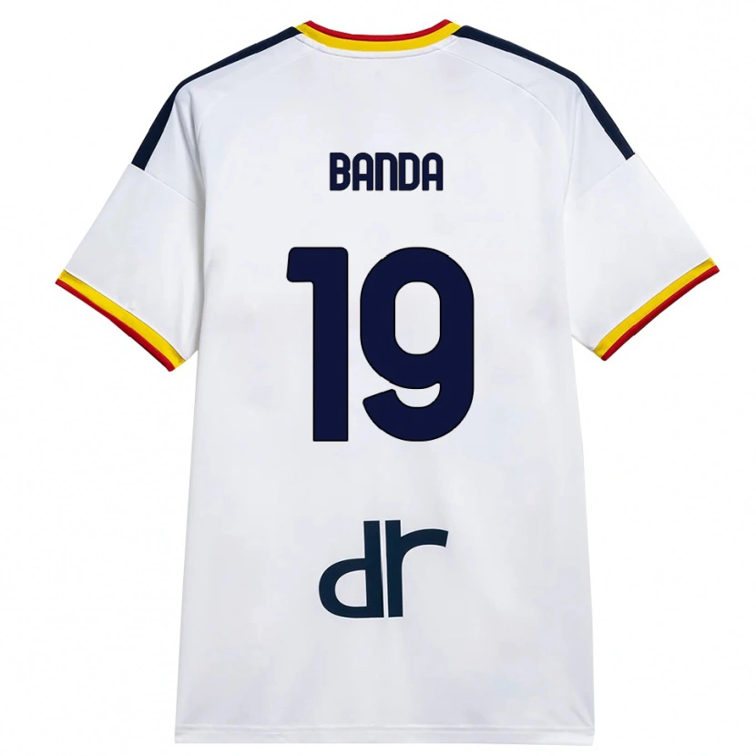 Danxen Män Lameck Banda #19 Vit Gul Röd Bortatröja Matchtröjor 2026/27 Tröjor T-Tröja