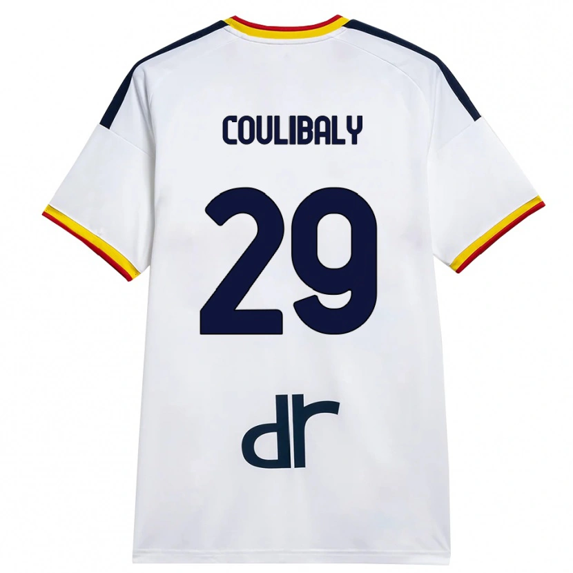 Danxen Män Lassana Coulibaly #29 Vit Gul Röd Bortatröja Matchtröjor 2026/27 Tröjor T-Tröja