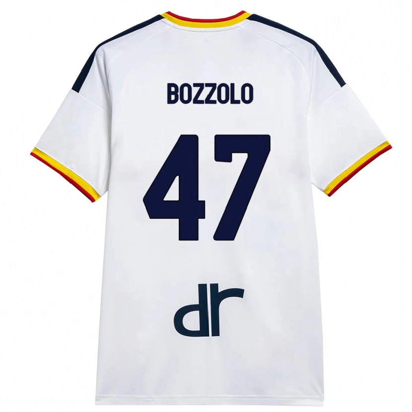 Danxen Män Alessandro Bozzolo #47 Vit Gul Röd Bortatröja Matchtröjor 2026/27 Tröjor T-Tröja