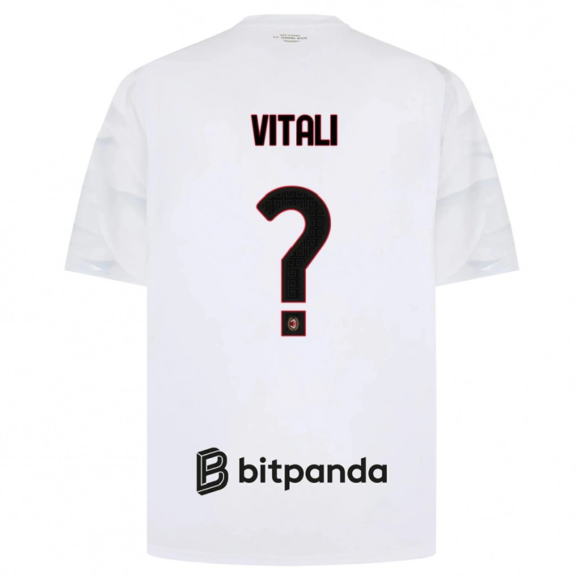 Danxen Män Michael Vitali #0 Vit Röd Svart Bortatröja Matchtröjor 2026/27 Tröjor T-Tröja