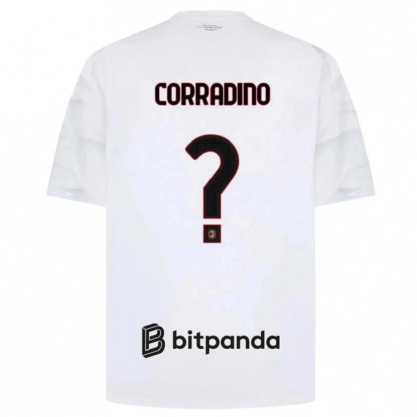 Danxen Män Riccardo Corradino #0 Vit Röd Svart Bortatröja Matchtröjor 2026/27 Tröjor T-Tröja