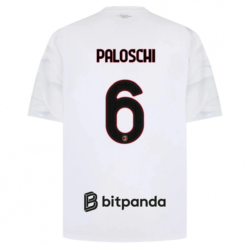Danxen Män Dorian Paloschi #6 Vit Röd Svart Bortatröja Matchtröjor 2026/27 Tröjor T-Tröja